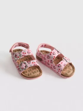 Sandały z podwójną klamrą i paskiem z tyłu z motywem Minnie Mouse z Disney’a