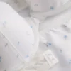 Satynowy komplet bielizny push-up w kwiatowy wzór