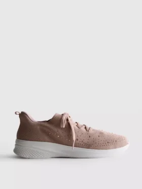 Sneakersy wsuwane z detalami z kryształków