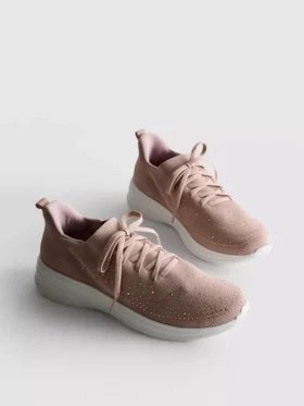Sneakersy wsuwane z detalami z kryształków