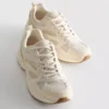 Sneakersy z grubymi siateczkowymi wstawkami