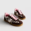 Sneakersy z gumową podeszwą w zwierzęcy wzór