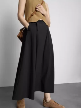 Spódnica maxi w kółko