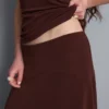 Spódnica midi z obszyciem typu „hanky”