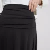 Spódnica midi z obszyciem typu „hanky”