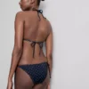 Spodenki bikini z nadrukiem i wiązaniem z boku