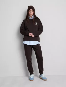 Spodnie Dresowe skinny z nadrukiem, z mieszanki bawełny