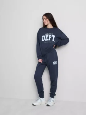 Spodnie Dresowe skinny z nadrukiem, z mieszanki bawełny