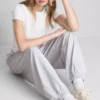 Spodnie Dresowe typu harem z dużą zawartością bawełny