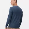 Sweter z prążkowanym dekoltem typu crew neck