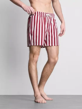 Szorty kąpielowe w paski w stylu leżaka