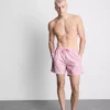 Szorty kąpielowe z tkaniny seersucker