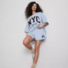 Szorty rekreacyjne z dużą zawartością bawełny w stylu NYC