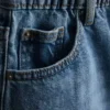 Szorty z bawełnianego denimu o kroju litery A