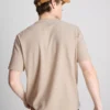 T-shirt typu henley z fakturą
