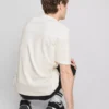 T-shirt typu henley z fakturą