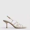 The Edit braided stiletto heeled sandals