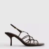 The Edit braided stiletto heeled sandals