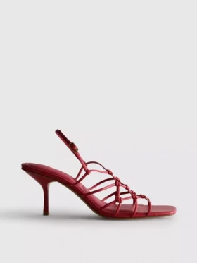 The Edit braided stiletto heeled sandals