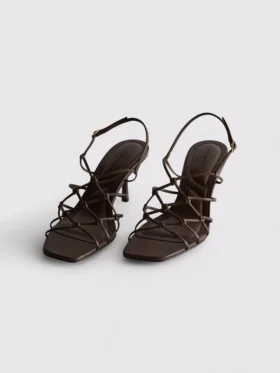 The Edit braided stiletto heeled sandals
