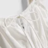 The Primark Scene | bawełniany top z falbanami i ażurowymi wstawkami