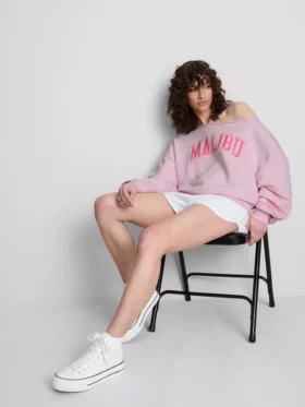 The Primark Scene | bluza z odkrytymi ramionami i napisem