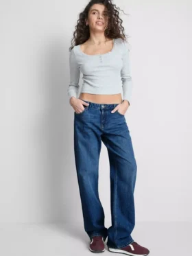 The Primark Scene | jeansy z niskim stanem i prostymi nogawkami