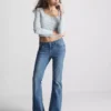 The Primark Scene | jeansy z niskim stanem i rozszerzanymi nogawkami