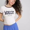 The Primark Scene | Krótka koszulka „Laguna Beach Baby”