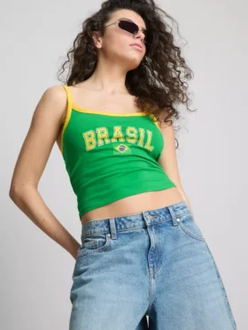 The Primark Scene | Krótka koszulka na ramiączkach w stylu brazylijskim