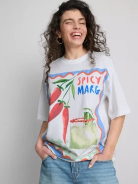 The Primark Scene | Oversizowa bawełniana koszulka Margarita