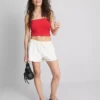 The Primark Scene | Top bandeau z dzianiny z dużą zawartością bawełny