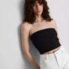 The Primark Scene | Top bandeau z dzianiny z dużą zawartością bawełny