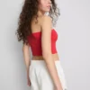 The Primark Scene | Top bandeau z dzianiny z dużą zawartością bawełny