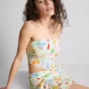 The Primark Scene | Top bandeau z nadrukiem i zaokrąglonym dekoltem