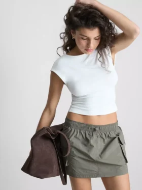 The Primark Scene | Top z odkrytymi plecami i rękawkami typu cap