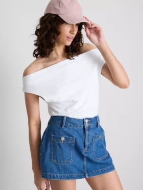 The Primark Scene | Top z odkrytymi ramionami z przewagą bawełny
