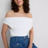 The Primark Scene | Top z odkrytymi ramionami z przewagą bawełny