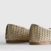 Tkane płaskie buty baletowe