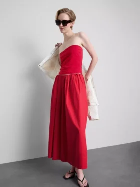 Top bandeau z dużą zawartością bawełny