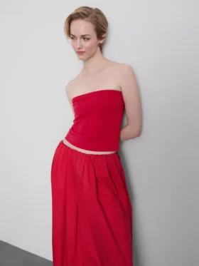 Top bandeau z dużą zawartością bawełny