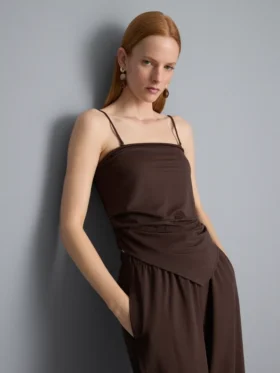 Top bandeau z falbaną u dołu