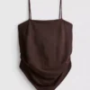 Top bandeau z falbaną u dołu