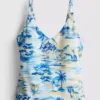 Top tankini z nadrukiem