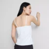 Top typu babydoll z dekoltem w serek