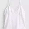 Top typu babydoll z dekoltem w serek