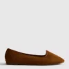 Zamszowe płaskie buty