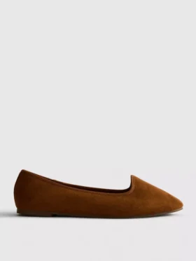 Zamszowe płaskie buty