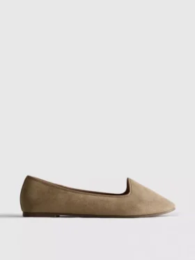 Zamszowe płaskie buty