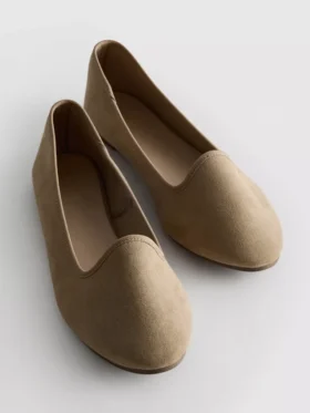 Zamszowe płaskie buty